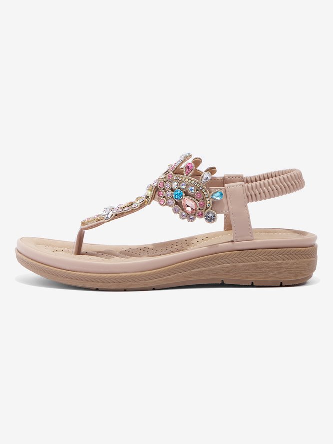 Soft Comfortable Fashion Party Rhinestone Flip Sandals