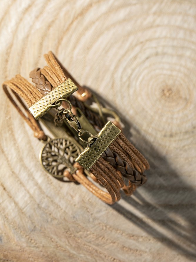 Bohemian Vintage Multilayer Leather Rope Bracelet