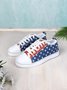 American Independence Day Flag Commemorative Canvas Shoes