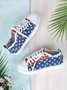 American Independence Day Flag Commemorative Canvas Shoes