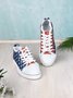 American Independence Day Flag Commemorative Canvas Shoes