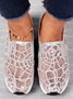 Fashion Sequin Breathable Mesh Slip On Platform Sneakers