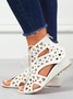 Resort Cutout Lace-Up Sandal Boots