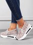 Fashion Sequin Breathable Mesh Slip On Platform Sneakers