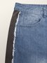 Regular Fit Color Block Denim Urban Jeans