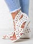 Resort Cutout Lace-Up Sandal Boots