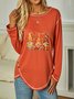 Halloween Loose Casual Buttoned T-Shirt