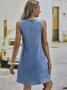 Shift Sleeveless Weaving Tunic Dress